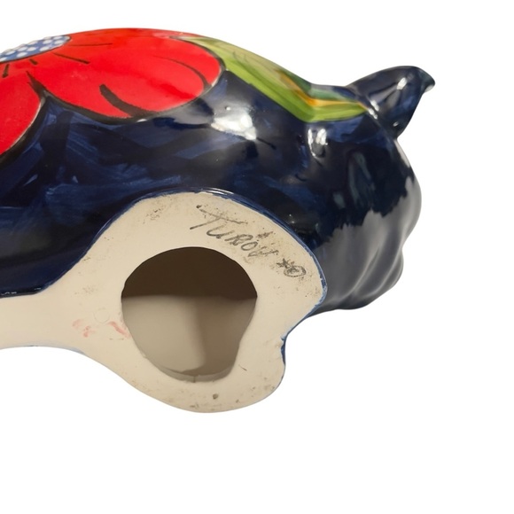 TUROV California Ceramics Hand Painted Pig Figure Statue Kitchen Home Decor - Picture 9 of 12